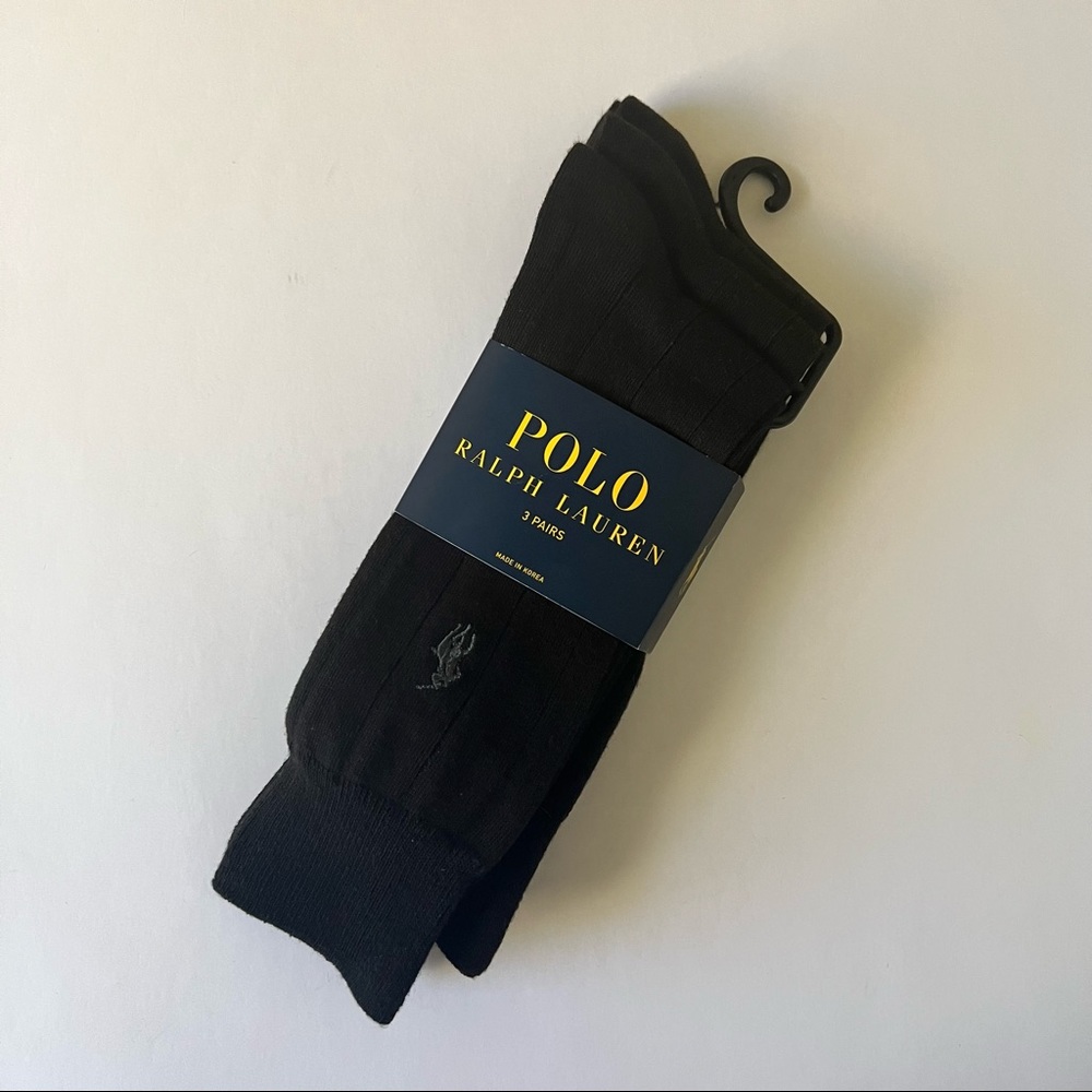 Polo Ralph Lauren 3-Pack Socks Black